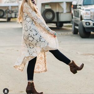 Silverado Ashley Lace Cream Duster | size S